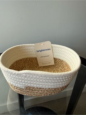 Target Brightroom Cream and Natural Two-Tone Woven Basket